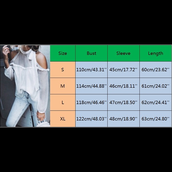 JUST IN MOROCCAN CHIFFON COLD SHOULDER COUTURE TOP - Picture 4 of 4